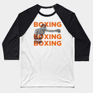 Boxing typography Baseball T-Shirt